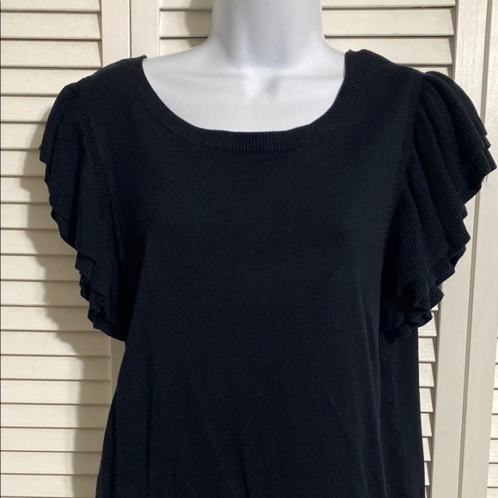 INC International Concepts ruffle sleeve top!